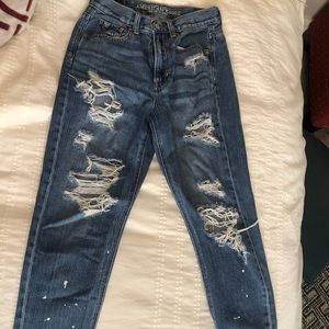 Mom jeans (paint print)